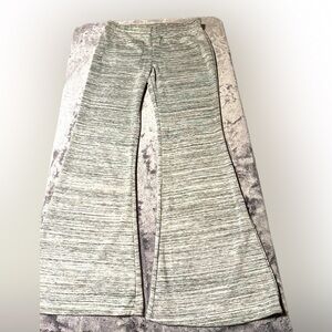 FOREVER 21 Marbled Gray Knit Flare Pants Size L